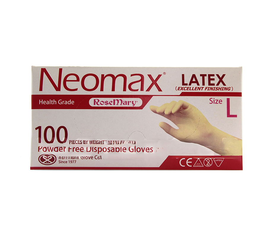 دستکش لاتکس بدون پودر Neomax